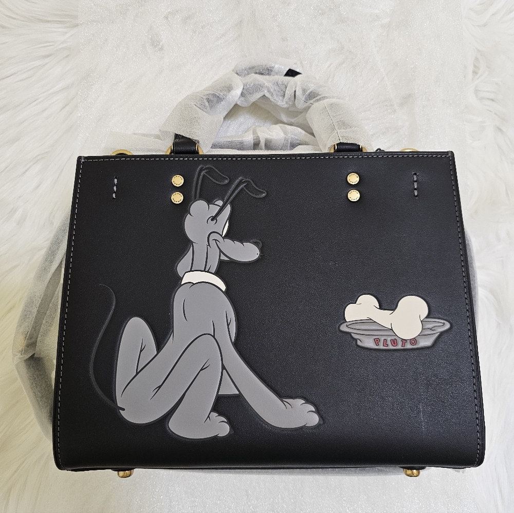 Disney X Coach Rogue Bag 25 With Pluto - Picture 3 of 10